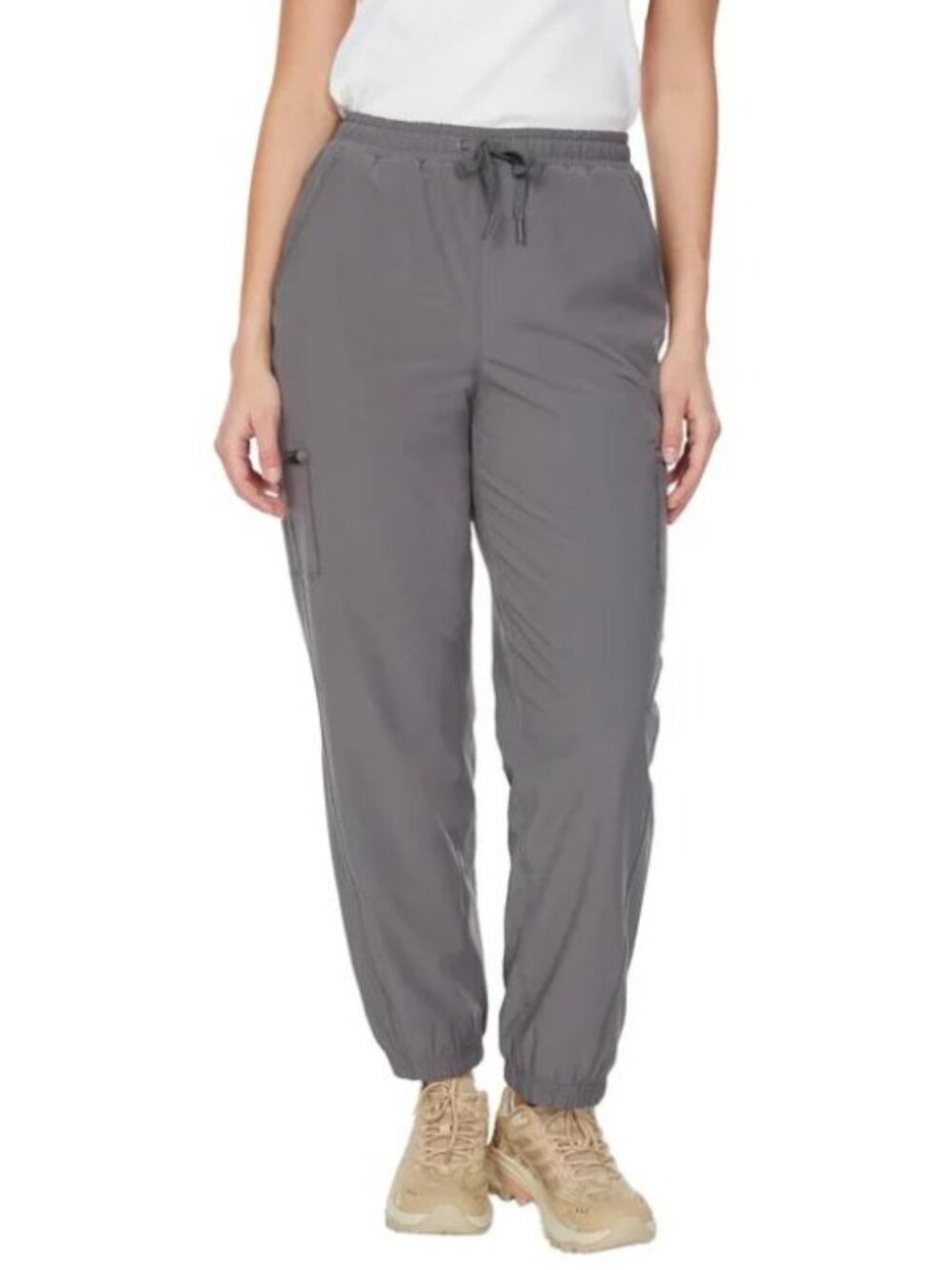 Merrell Get Outside Size Large Fleece Lined Gray Pants Joggers Pockets 28” Insea